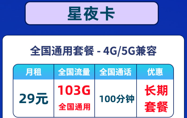 優(yōu)惠好卡推薦！聯(lián)通星夜卡全通用流量+聯(lián)通超炫卡可選號(hào)碼|包郵到家